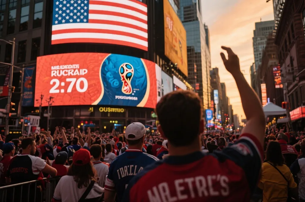 2026世界杯背景下的美国足球氛围场景